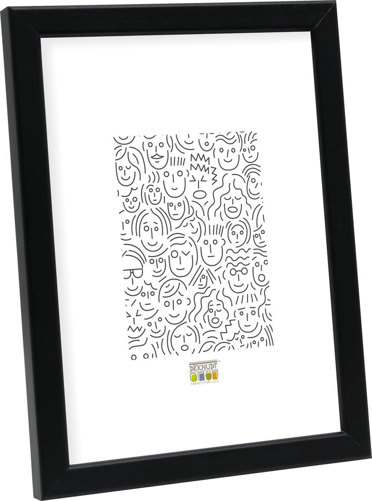 Deknudt frames cadre photo s41jl2 - noir - bois - photo a4 : 21x29,7 cm