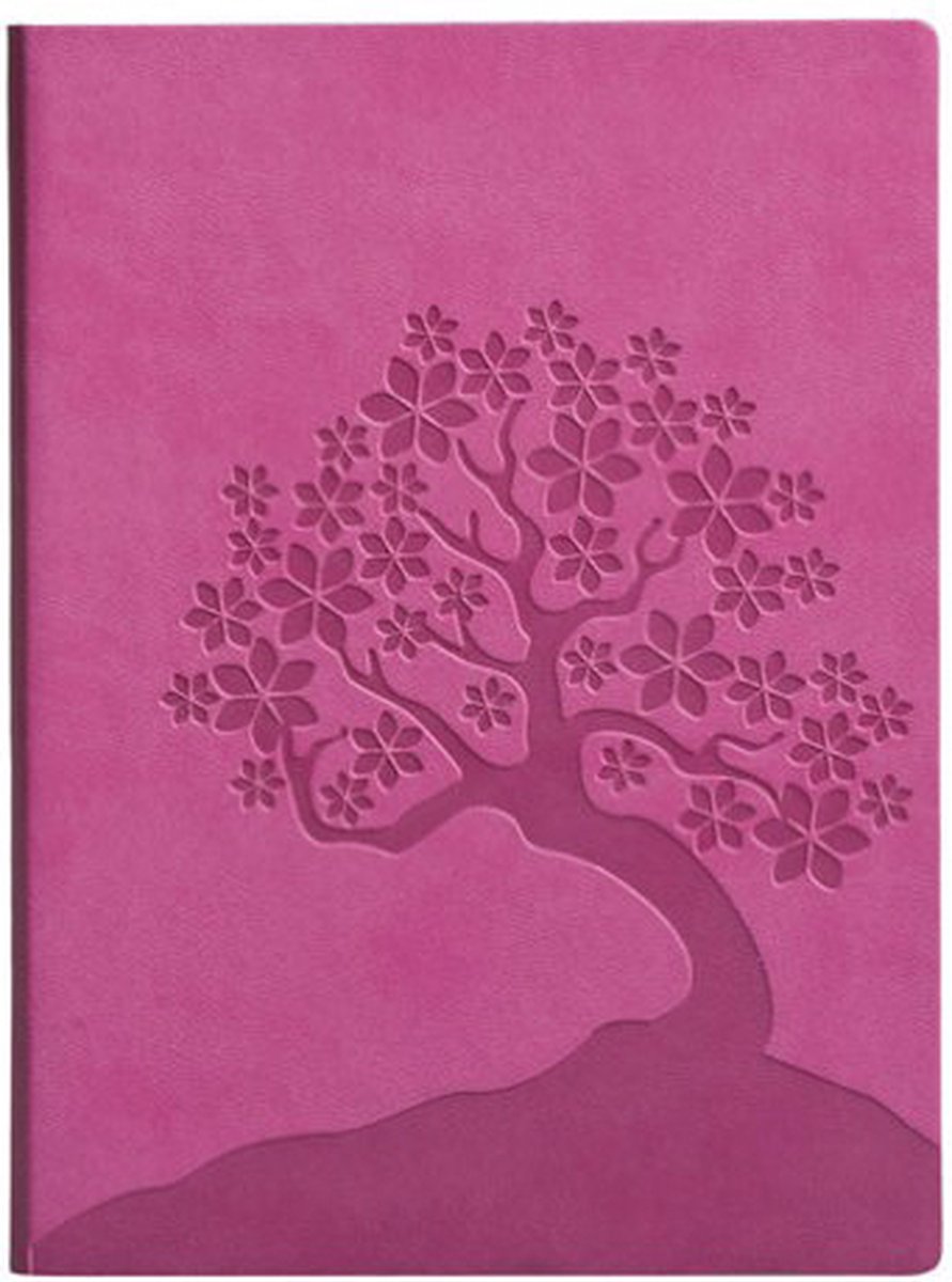 Carnet Eccolo - essentiel fleur de cerisier rose - trait - env. 13x18cm - ec-d307l