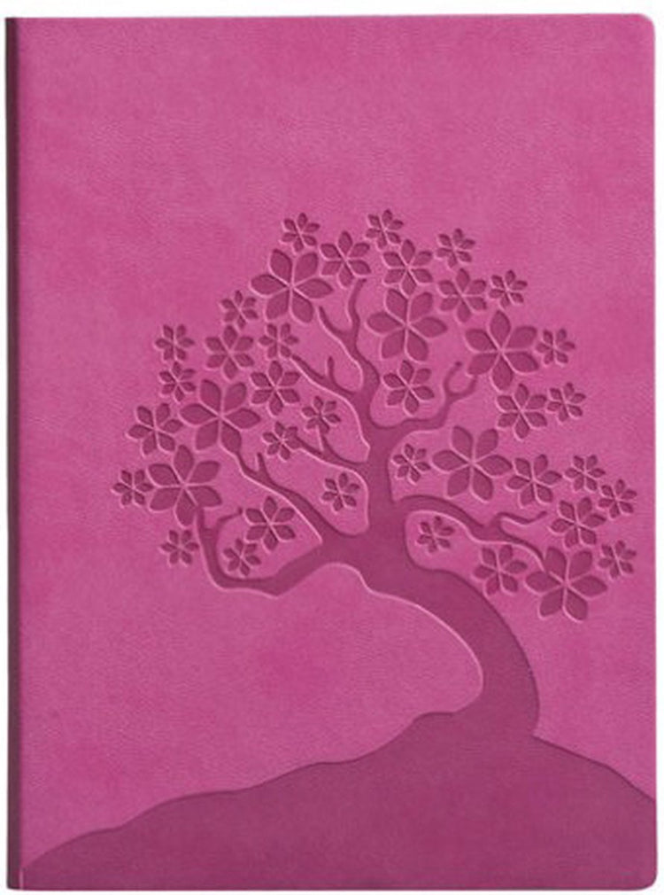 Carnet Eccolo - essentiel fleur de cerisier rose - trait - env. 13x18cm - ec-d307l