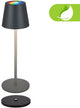 B.k.licht briloner cilano - lampe de table rechargeable rgbw - lampe sans fil - dimmable - pour extérieur et intérieur - avec station de charge - 36 x ø10,5 cm - anthracite