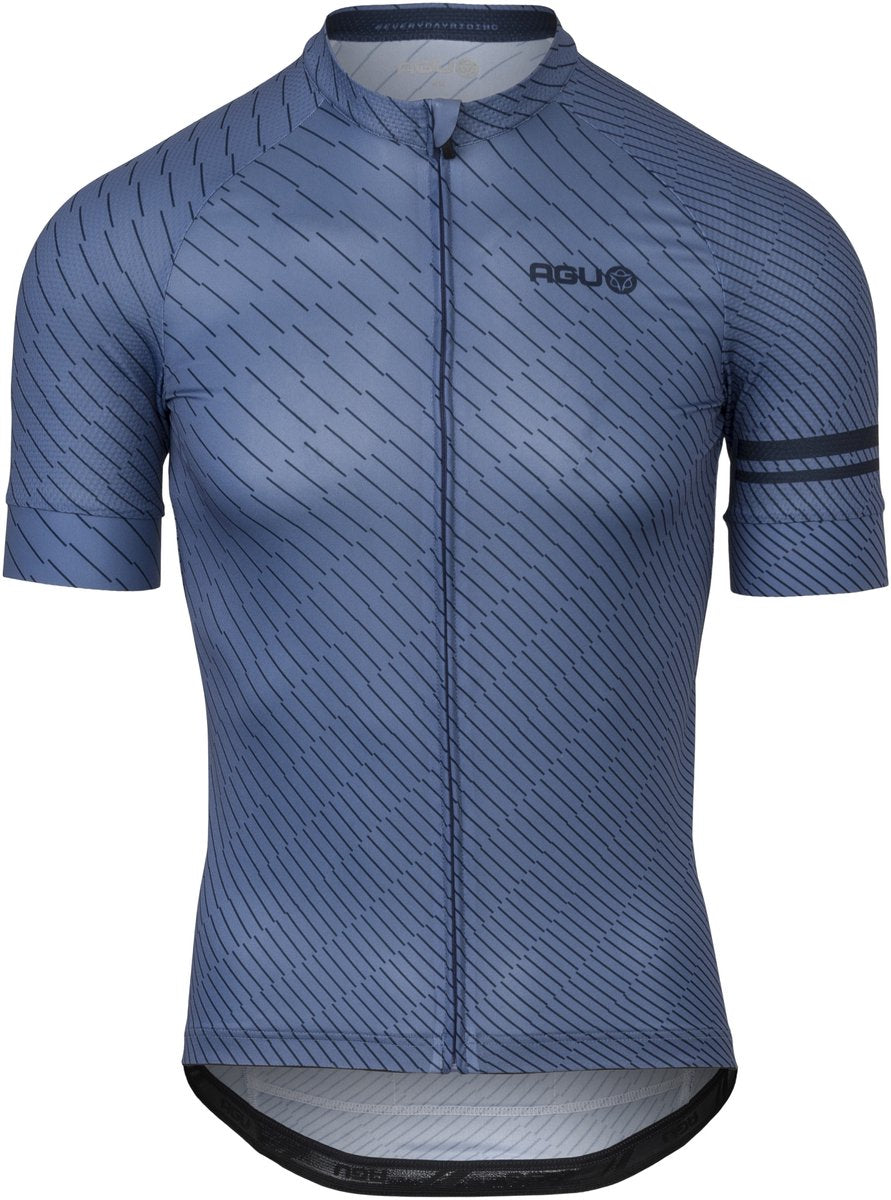 Agu chippie lines essential - chemise de cyclisme homme - bleu specchio - taille l
