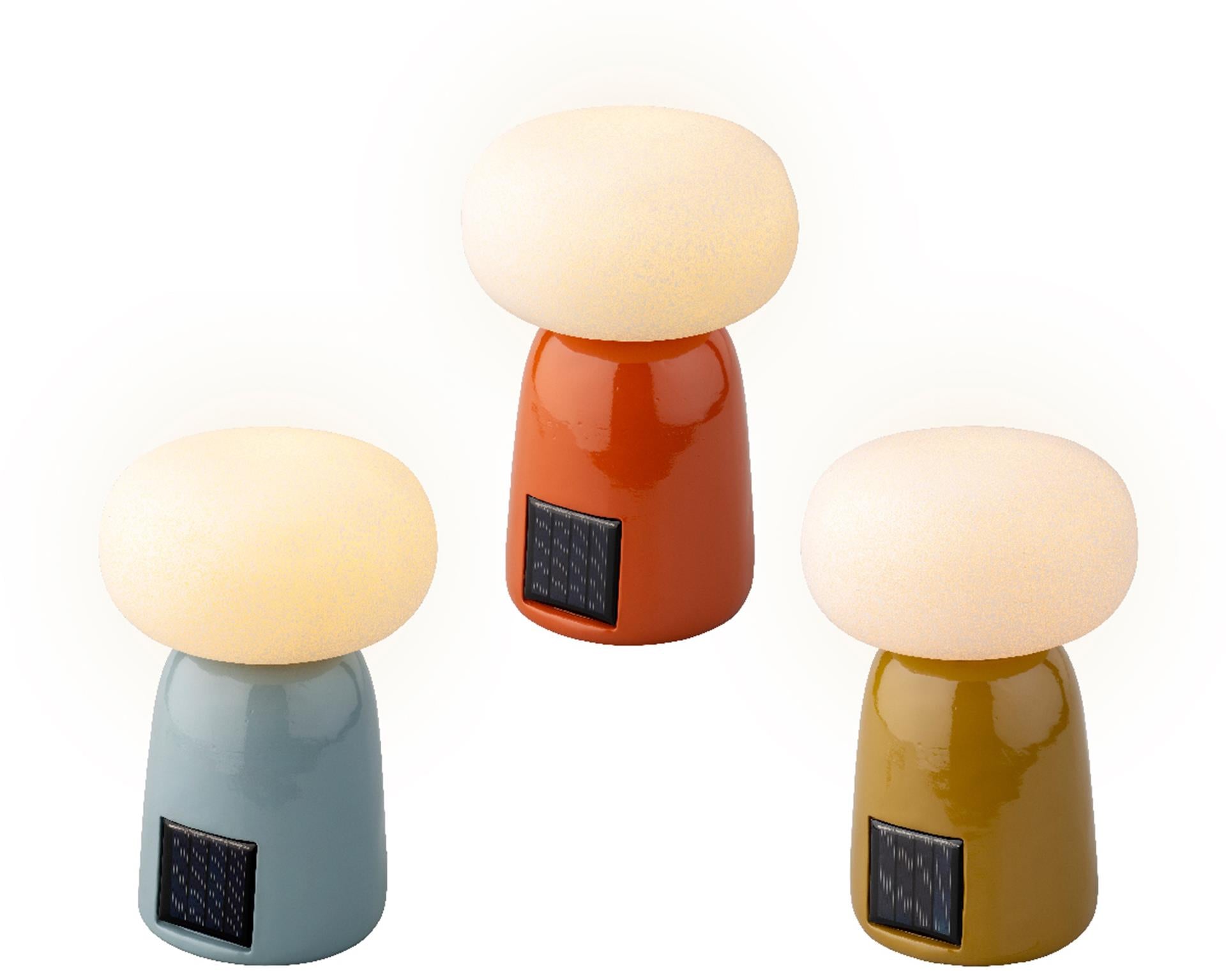 Lampe de table solaire Lumineo polyrésine 12,5x19cm