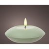 Decoris LED bougie d'extérieur en fer h6,5cm vert