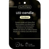 Decoris LED bougie d'extérieur en fer h6,5cm vert