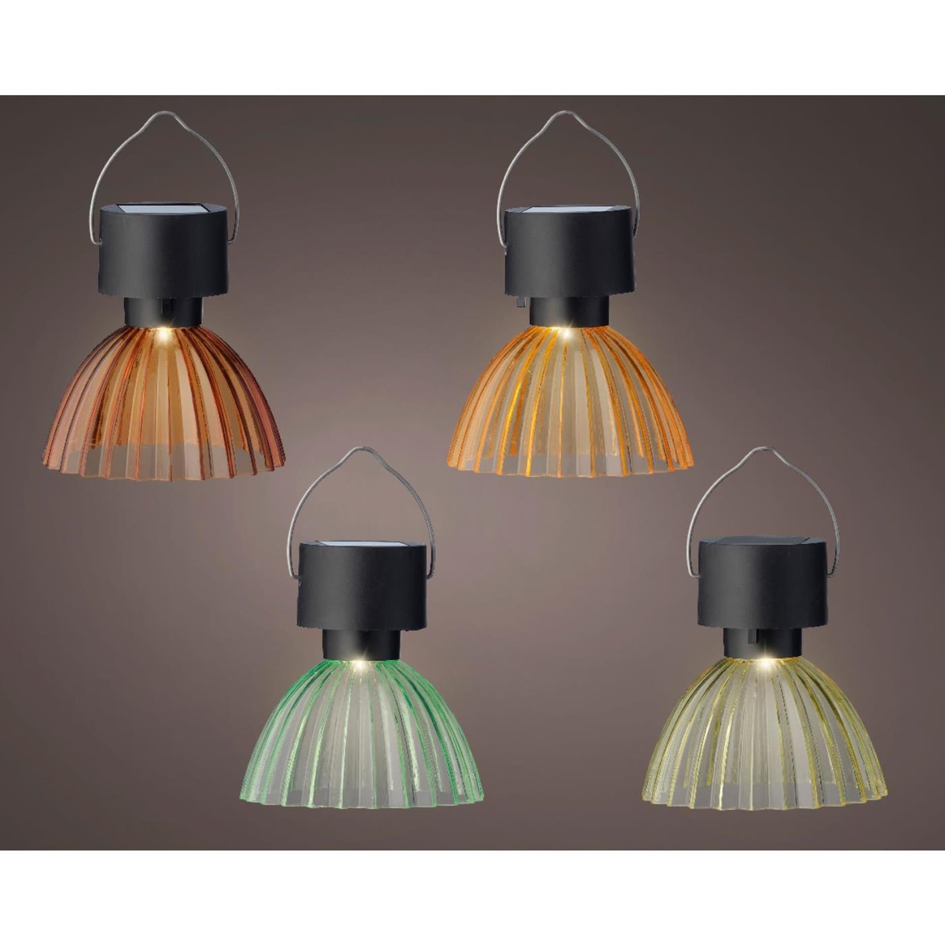 Lampe à suspension solaire Lumineo plastique ø8cmx10cm