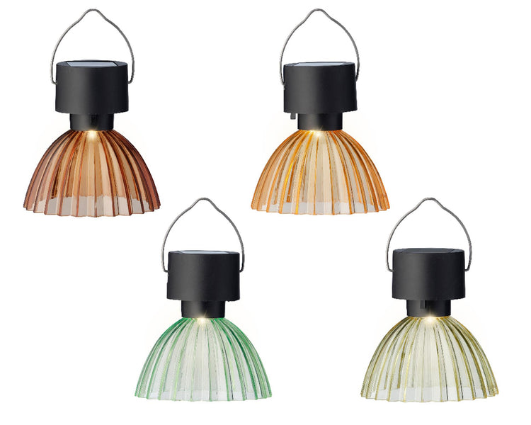 Lampe à suspension solaire Lumineo plastique ø8cmx10cm
