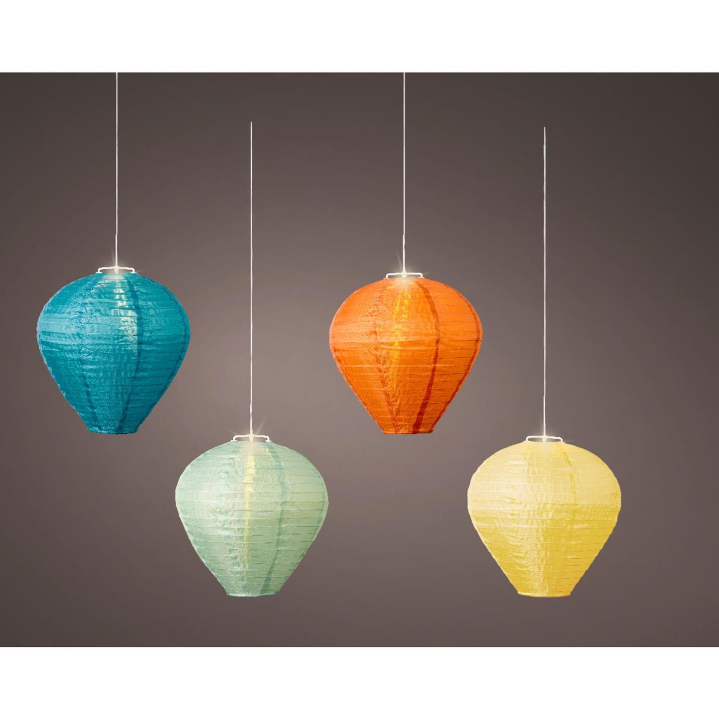 Lanterne solaire Lumineo nylon ø30x28cm