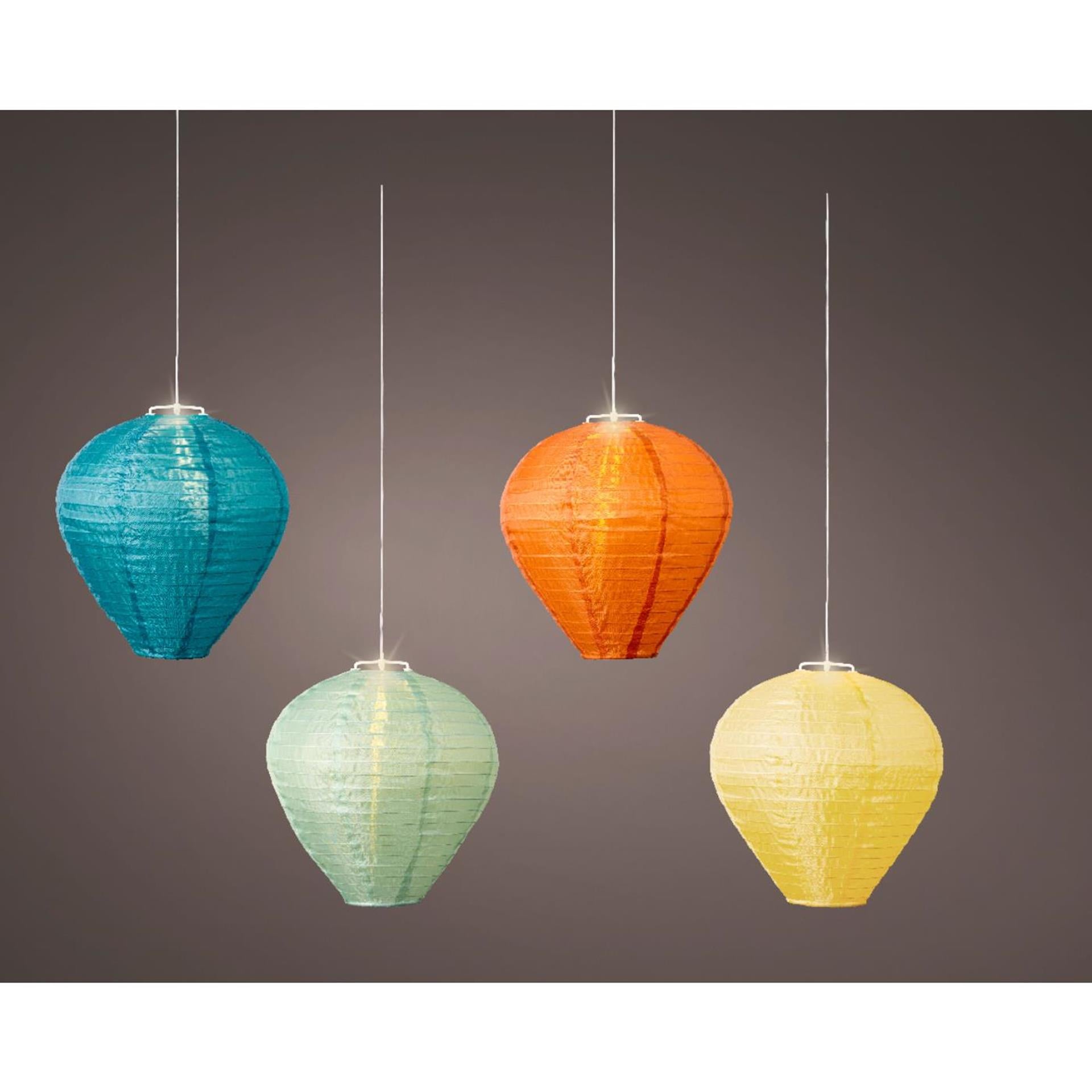 Lanterne solaire Lumineo nylon ø30x28cm