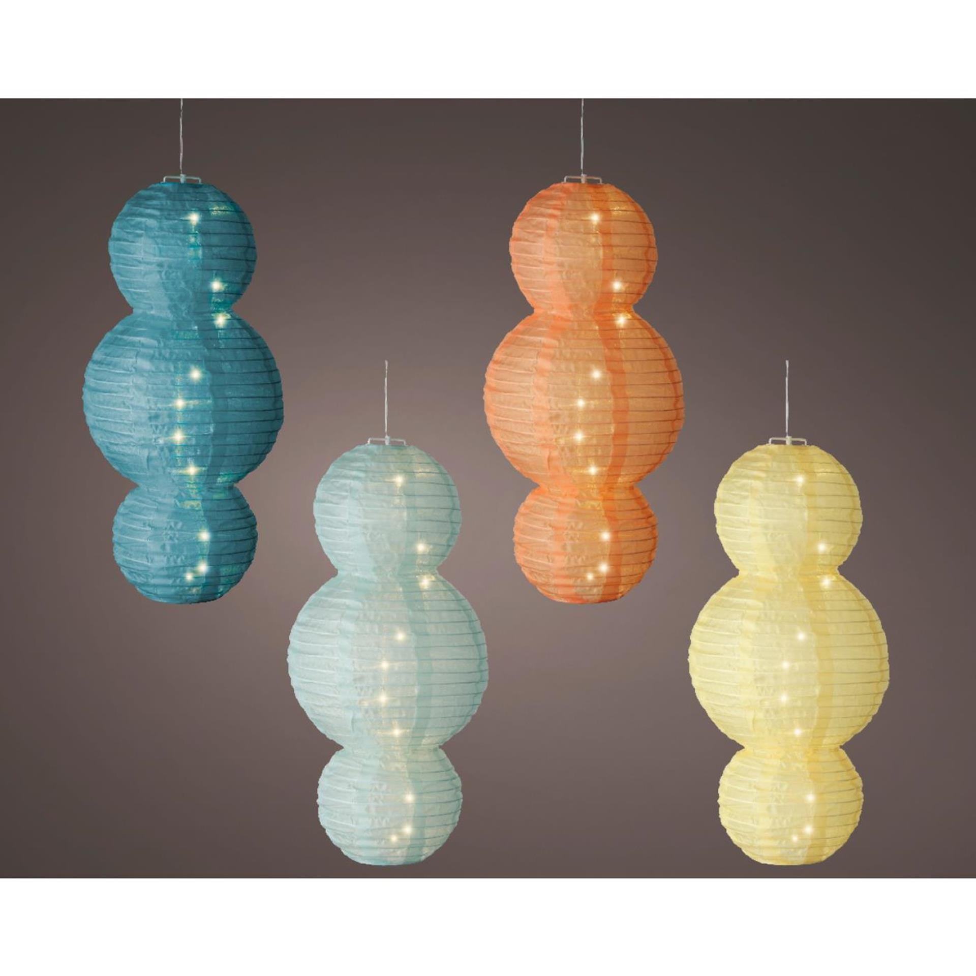 Lanterne solaire Lumineo nylon ø28x58cm
