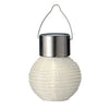 Lanterne solaire Lumineo nylon ø7xh9,5cm blanc