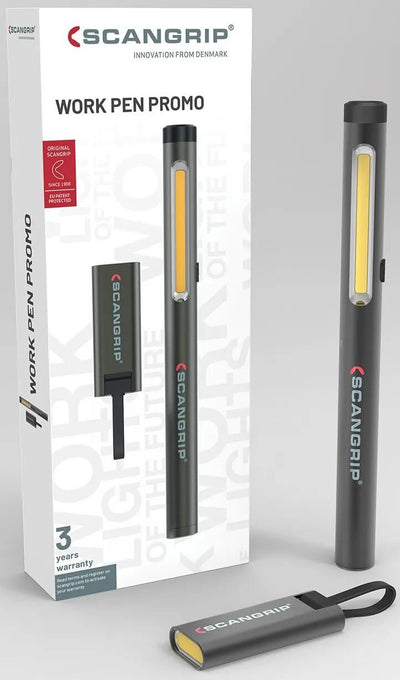 Stylo de travail Scangrip Action Package 200 R + Flash Micro R. jeu de lampes 2 pièces