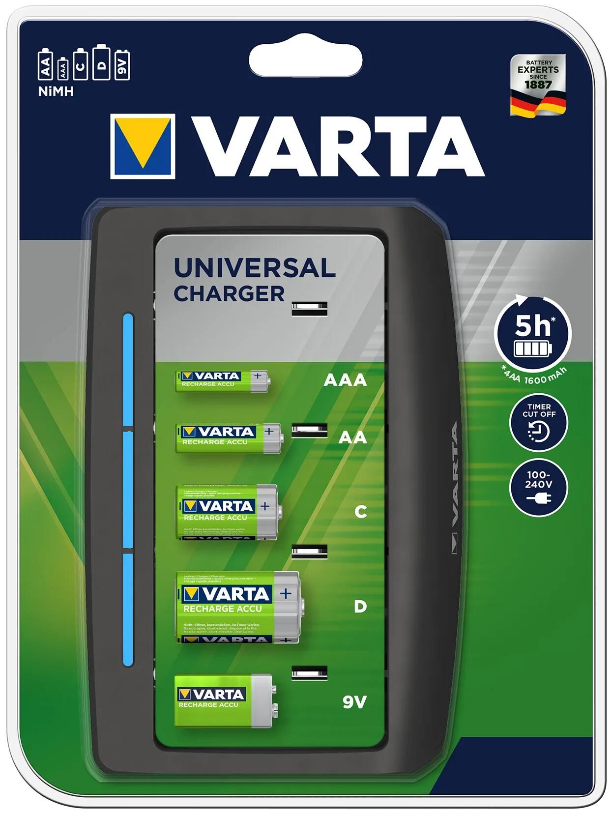 Chargeur de batterie universel Varta