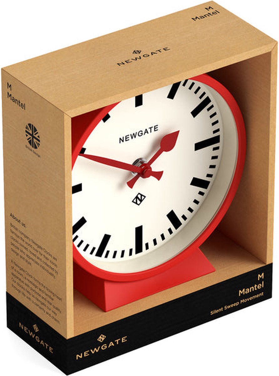 Horloge de station de cheminée Newgate m - rouge
