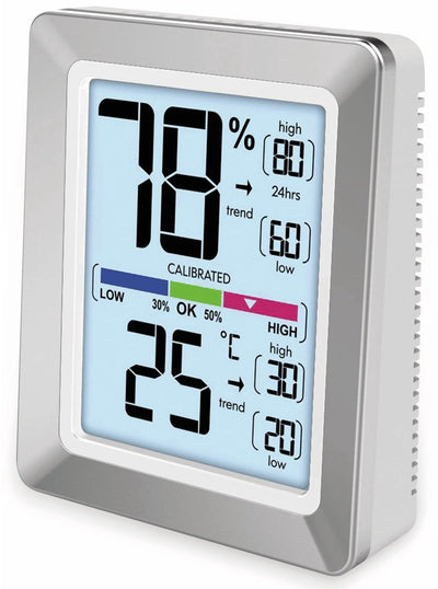 Thermomètre Technoline ws 9460 73x89x27mm argent blanc