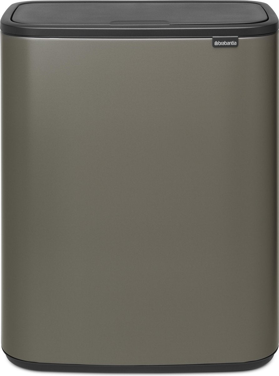 Poubelle Brabantia bo touch bin - 60 litres - 1 compartiment - platine