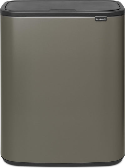 Poubelle Brabantia bo touch bin - 60 litres - 1 compartiment - platine