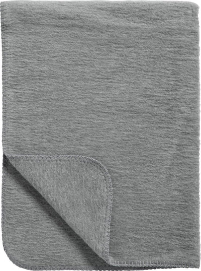 Couverture pour berceau Meyco baby uni - tissée - gris - 75x100cm - 1,0 tog