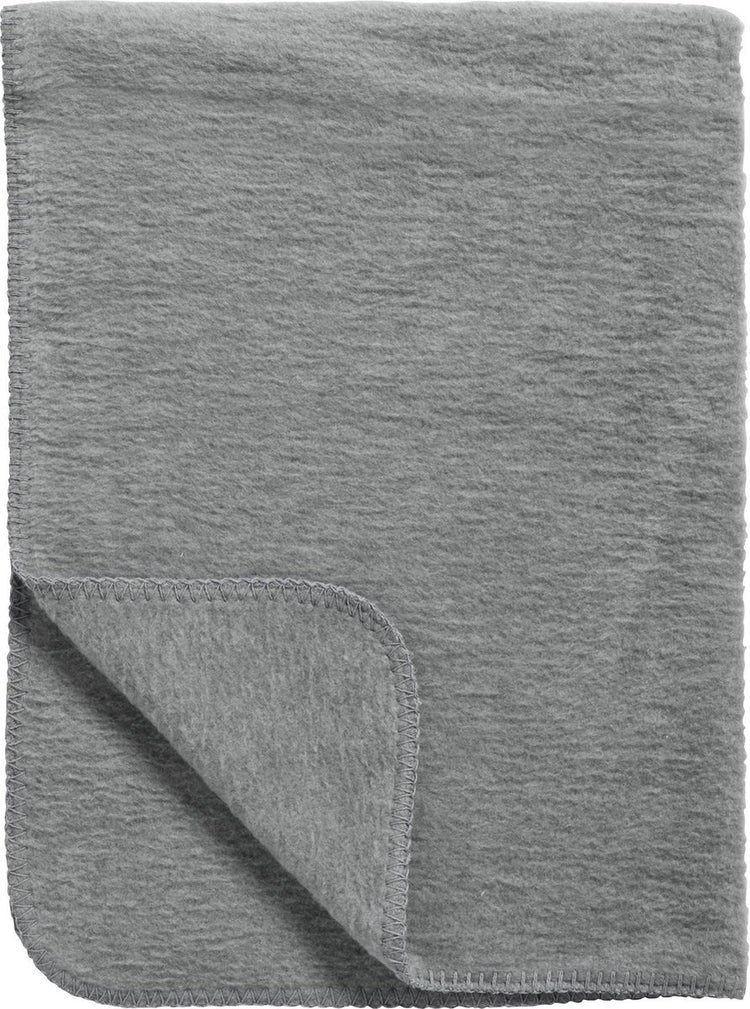 Couverture pour berceau Meyco baby uni - tissée - gris - 75x100cm - 1,0 tog