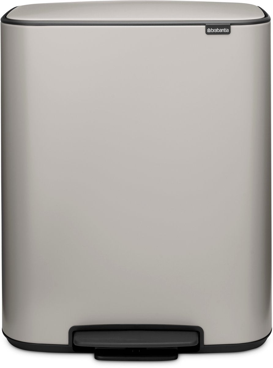Poubelle Brabantia bo - 60 litres - 1 compartiment - gris soft