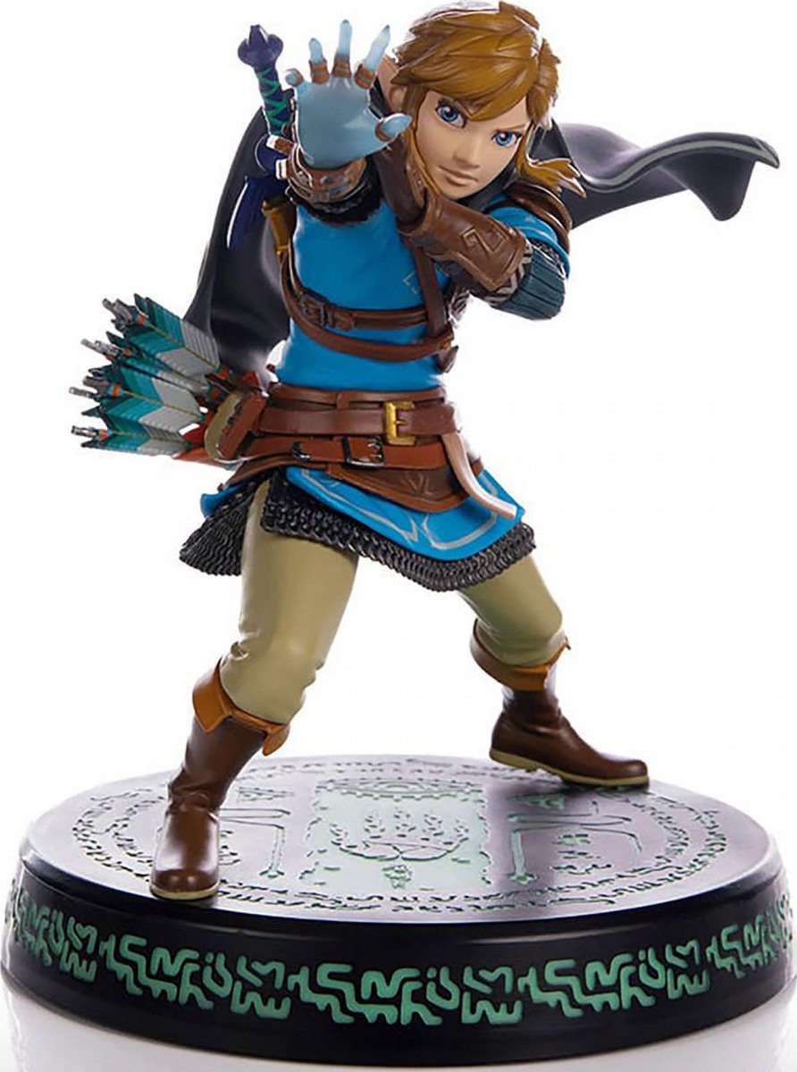 4 premières figurines la légende de zelda : les larmes du royaume statue pvc lien 18 cm
