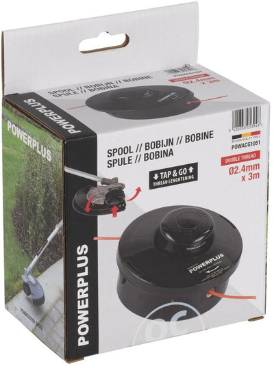 Bobine Powerplus powacg1051 - bobine pour coupe-herbe et débroussailleuse - 60476-60478-xg3012-xg3016-xg3023-xg3025-xg30