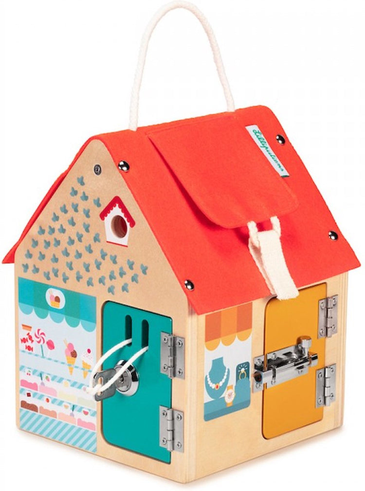 Lilliputiens - bolt house - maison de jouets en bois avec espaces cachés
