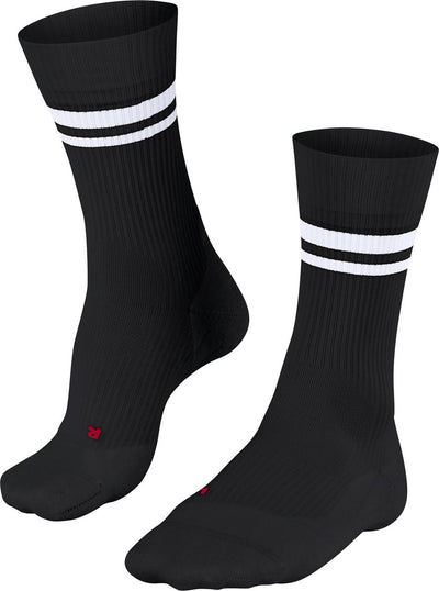 Falke te4 chaussettes de tennis classiques anti ampoules, chaussettes de sport en coton à rembourrage léger hommes noir - taille 39-41