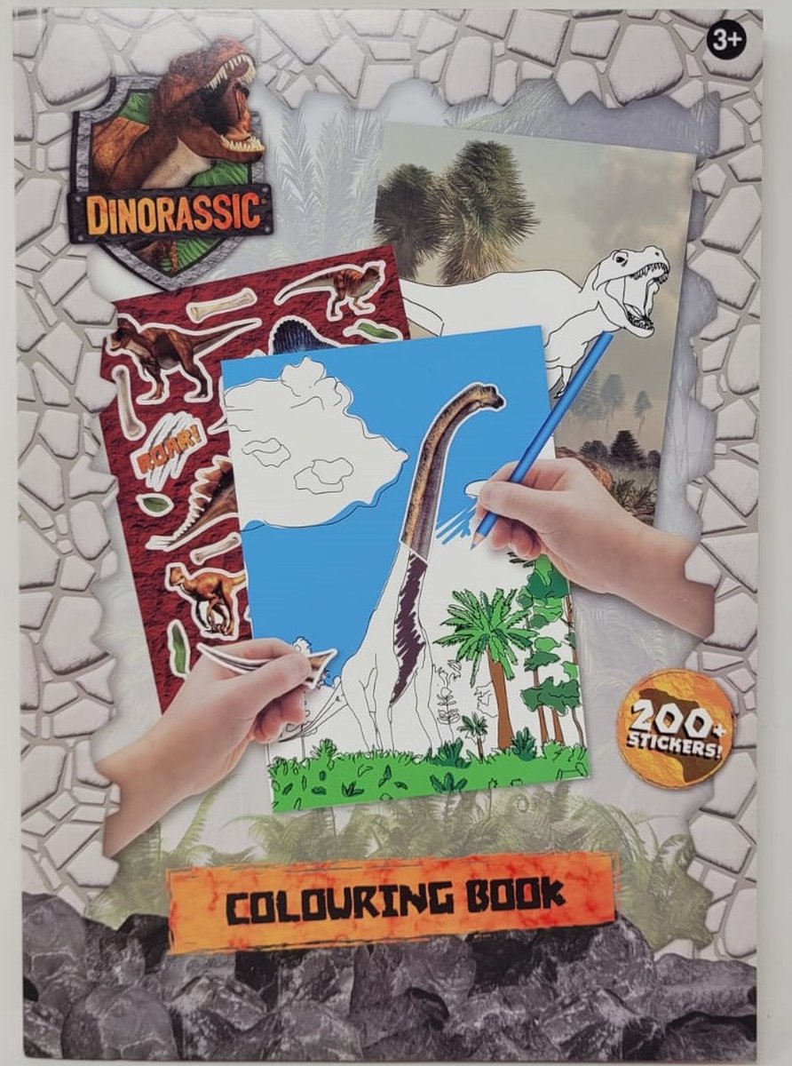 livre de coloriage dinorassique