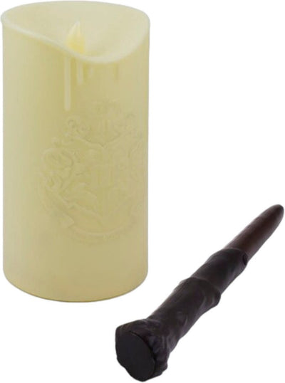 Paladone Bougie LED Harry Potter Poudlard avec télécommande baguette magique – Produit sous licence officielle Wizarding World, décoration aux chandelles pour les événements à domicile –
