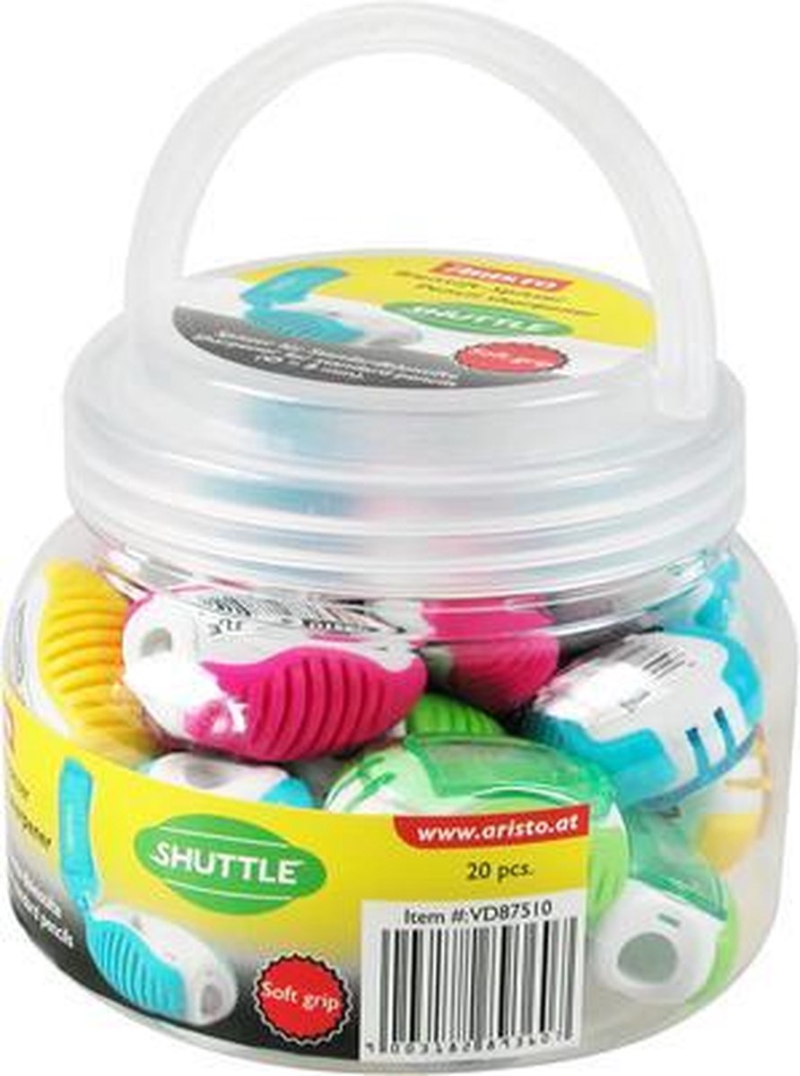 Taille-crayon Aristo - navette fantaisie - dimensions 11x9cm - set de 20 pièces - ar-vd87510