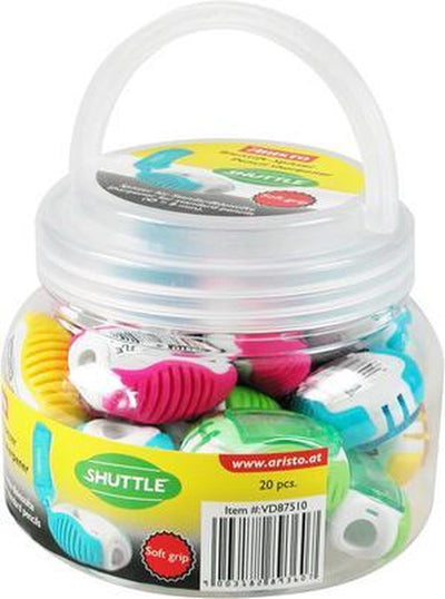 Taille-crayon Aristo - navette fantaisie - dimensions 11x9cm - set de 20 pièces - ar-vd87510
