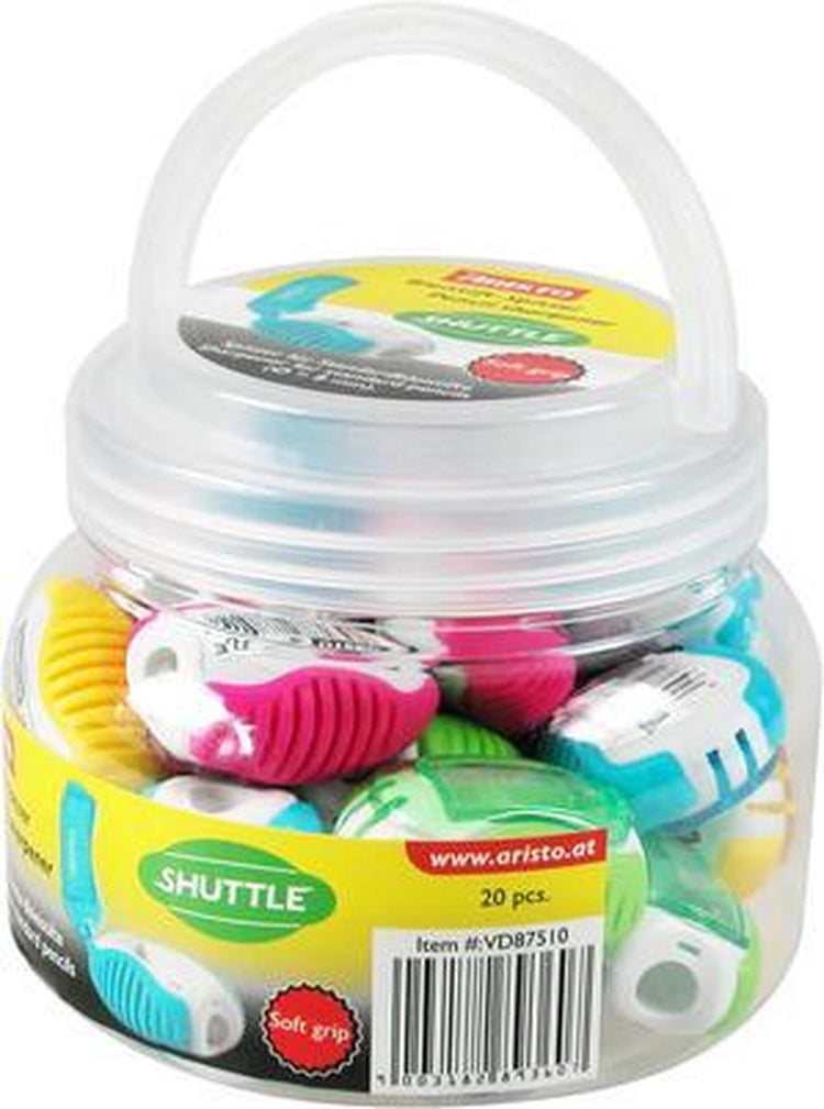 Taille-crayon Aristo - navette fantaisie - dimensions 11x9cm - set de 20 pièces - ar-vd87510