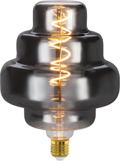 Lampe LED Eglo - E27 - ø 20 cm - verre fumé - 2000k - dimmable