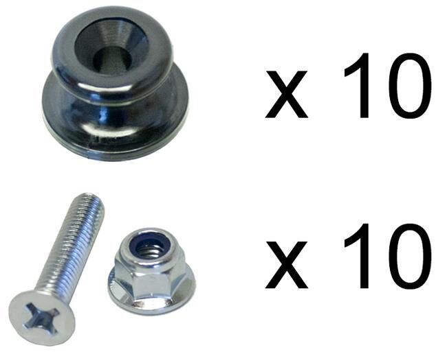 Bouton rond Valeryd bouton rond 10pcs. f. filet de couverture