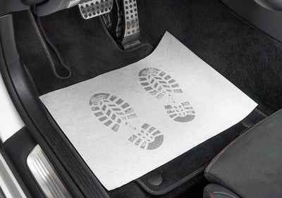 Papier de crêpe de tapis de porte jetable de serwo automobile.