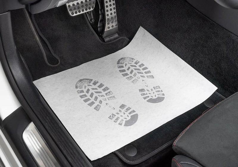 Papier de crêpe de tapis de porte jetable de serwo automobile.
