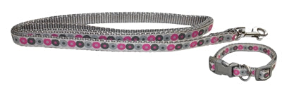 Collier de chiot petit coquin avec ligne rose