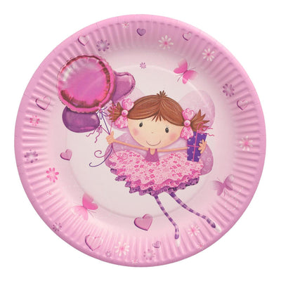 Papstar assiettes petite danseuse carton ø23cm 10 pcs