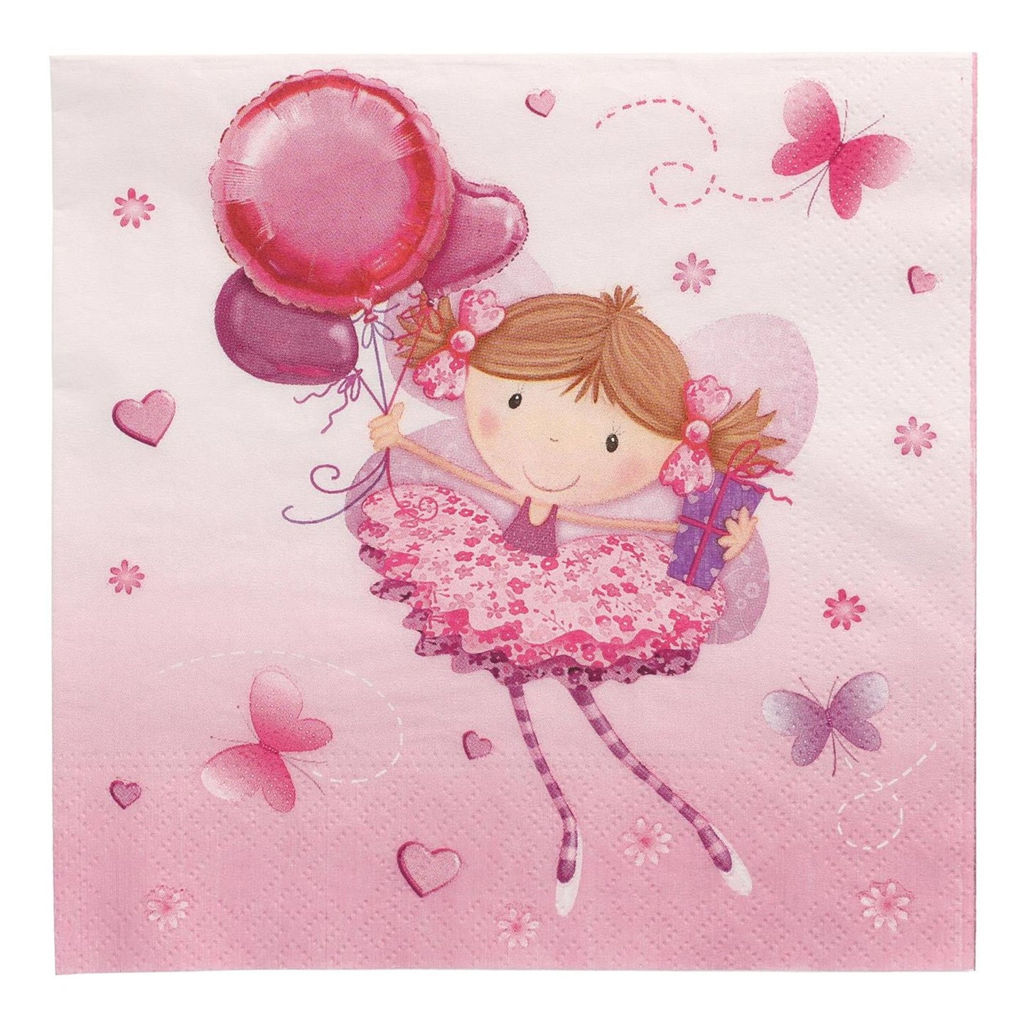 Serviettes Papstar petite danseuse 3 couches 33x33cm