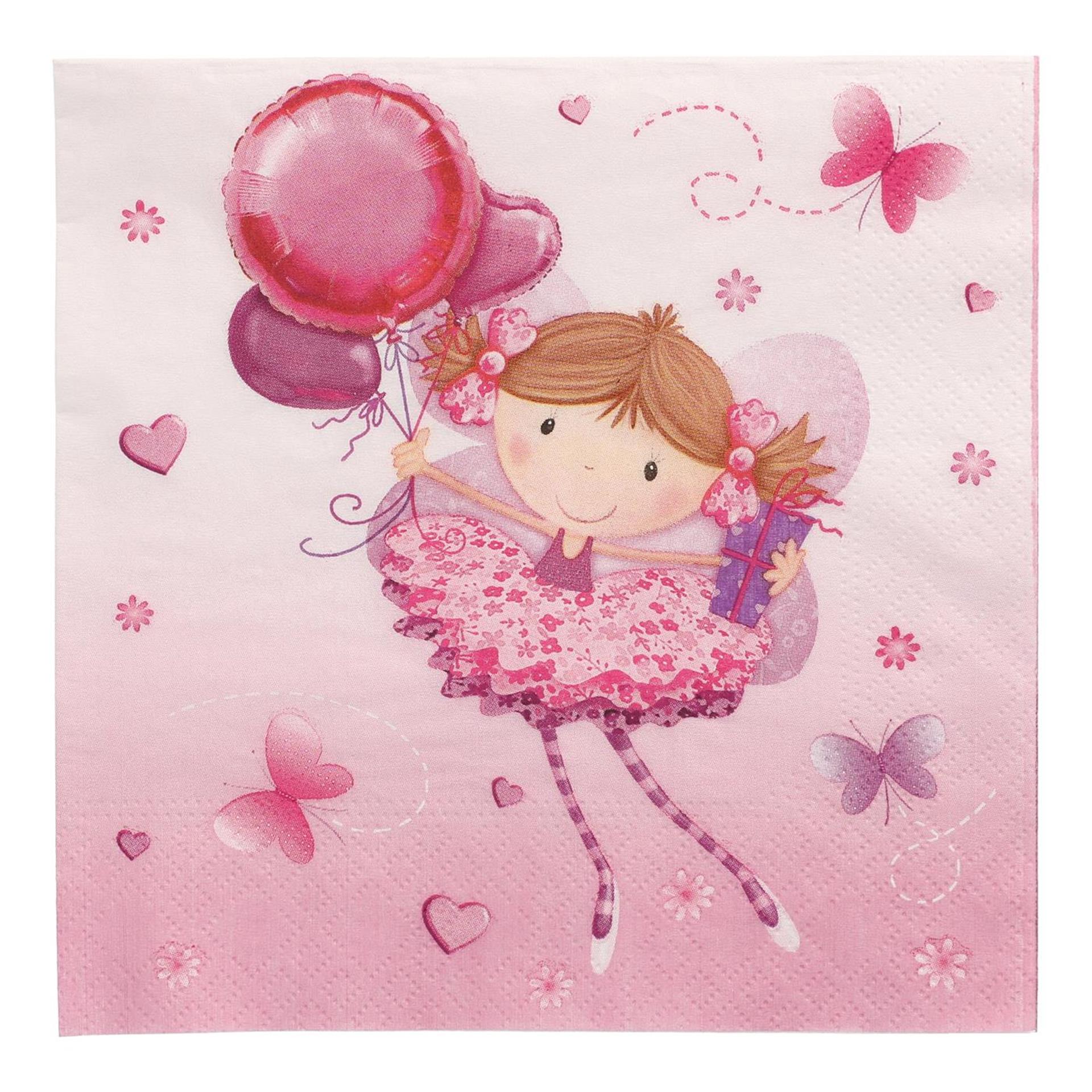 Serviettes Papstar petite danseuse 3 couches 33x33cm