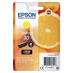 Cartouche d'encre Epson C13T33444012 jaune