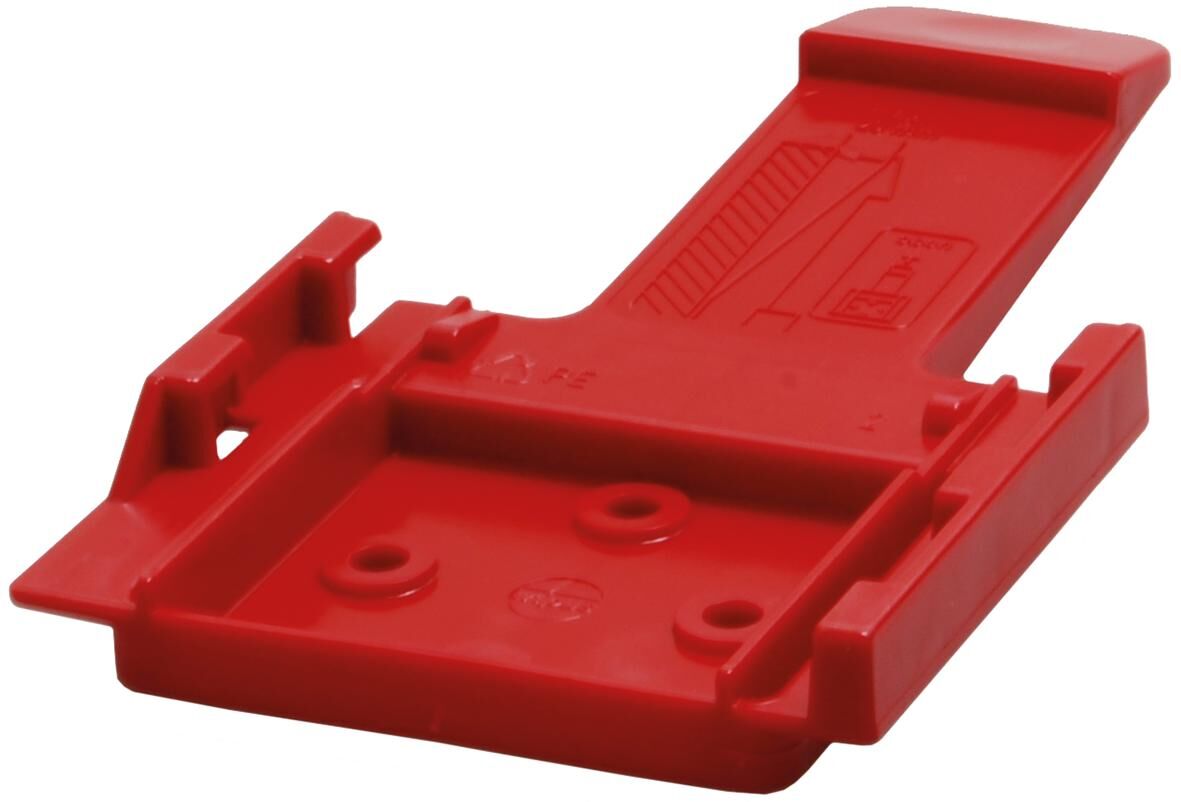Tripus Bracket f. Chocker de roue en plastique rouge