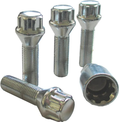 Autostyling Seehase Rim Locks Set Chrome Cone 60, M14x1.25x27 mm