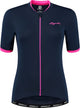 Rogelli chemise de cyclisme essentielle - manches courtes - femme - vert, rose - taille m