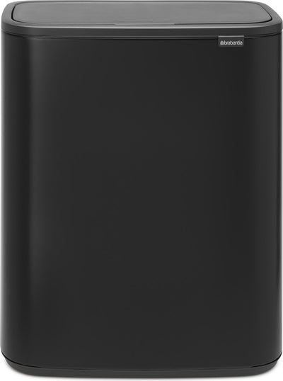 Poubelle Brabantia bo touch bin - 60 litres - 1 compartiment - noir mat