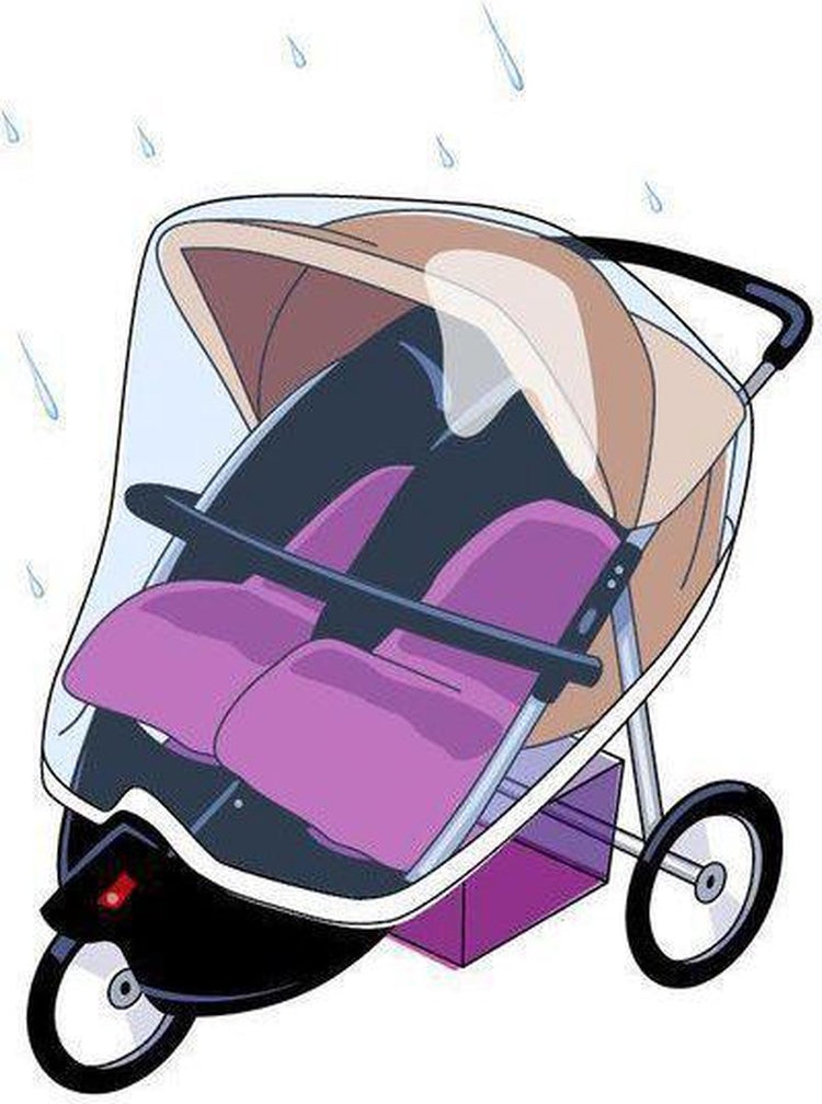 Housse de pluie Titanium baby babsana pour duo-rider - transparente