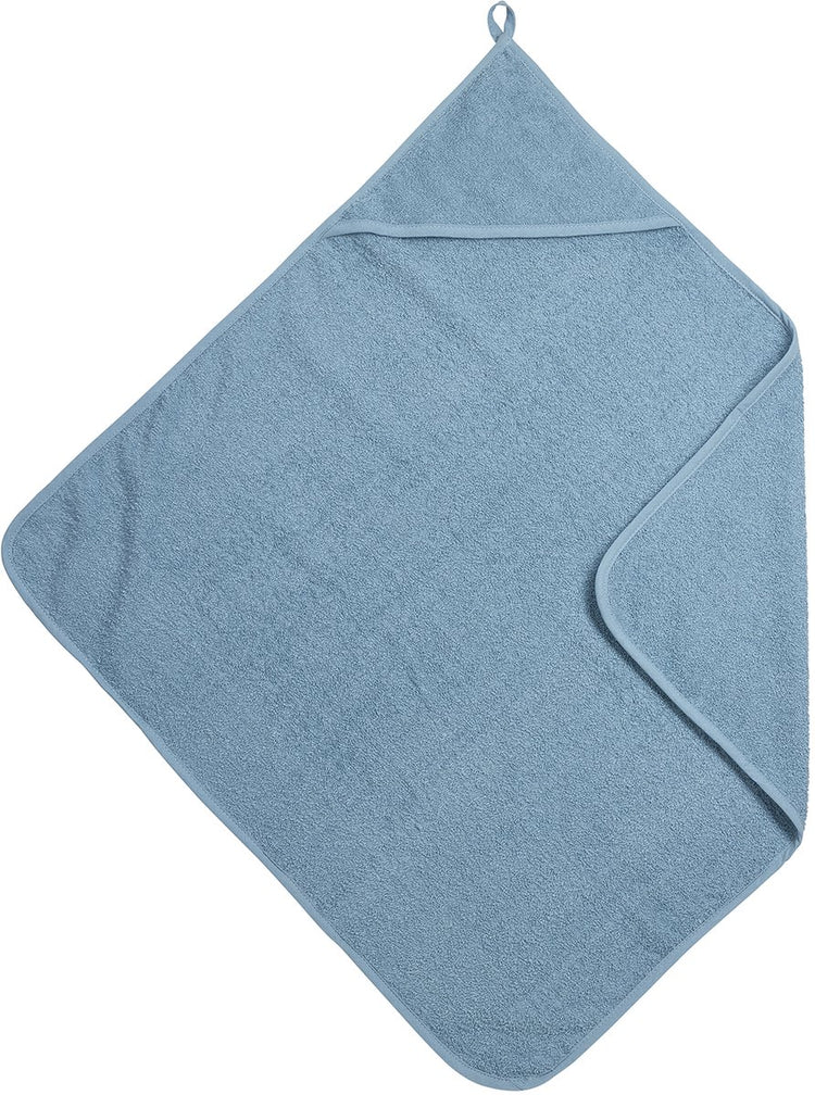 Cape de bain Meyco baby uni - tissu éponge - bleu jeans - 75x75cm