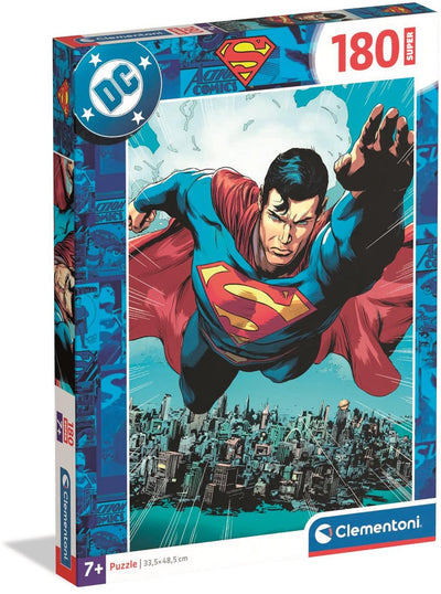 Clementoni - puzzle - superman - dc - 180 pièces - à partir de 7 ans