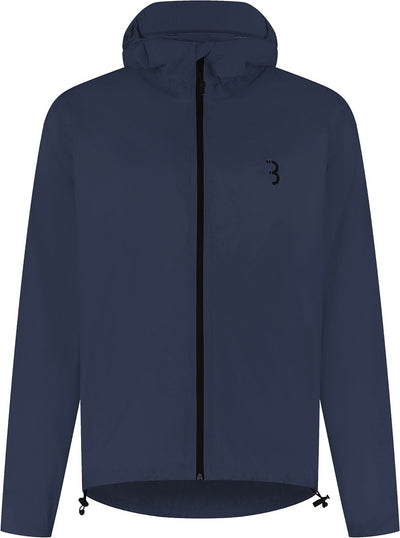 Bbb cycling veste de pluie multishield vélo : sport urbain - imperméable 10k et respirant - veste de cyclisme homme femme - bleu foncé - taille XL - bbw-475
