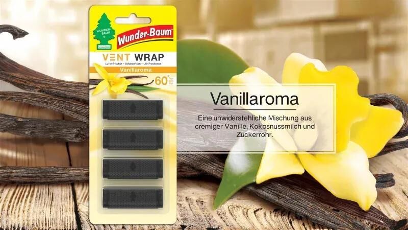 Wunder-baum Arbres parfumés Désodorisant Vent Wrap Désodorisant Vent Vanille Arôme